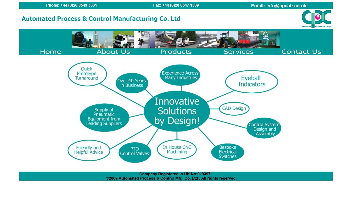 Automated Process & Control (Mnfg) Co. Ltd Website