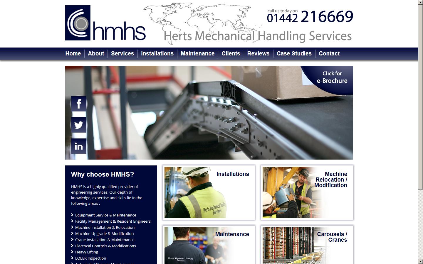 Herts Mechanical Handling Services Ltd Website