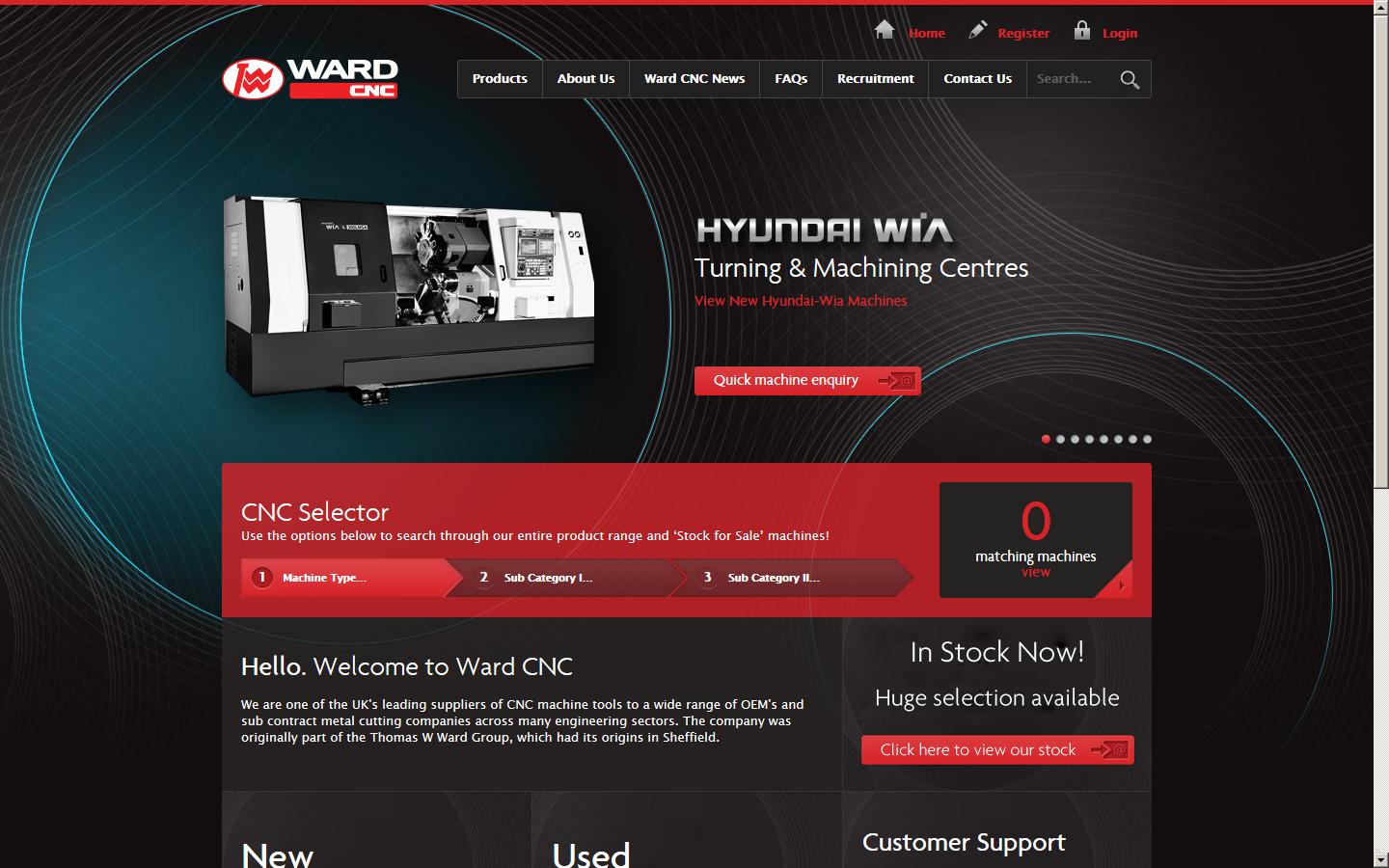 T W Ward CNC Machinery Ltd Website