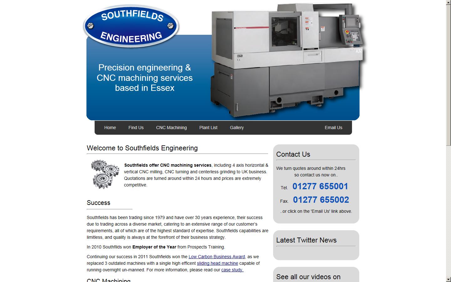 Southfields Engineering Company Website