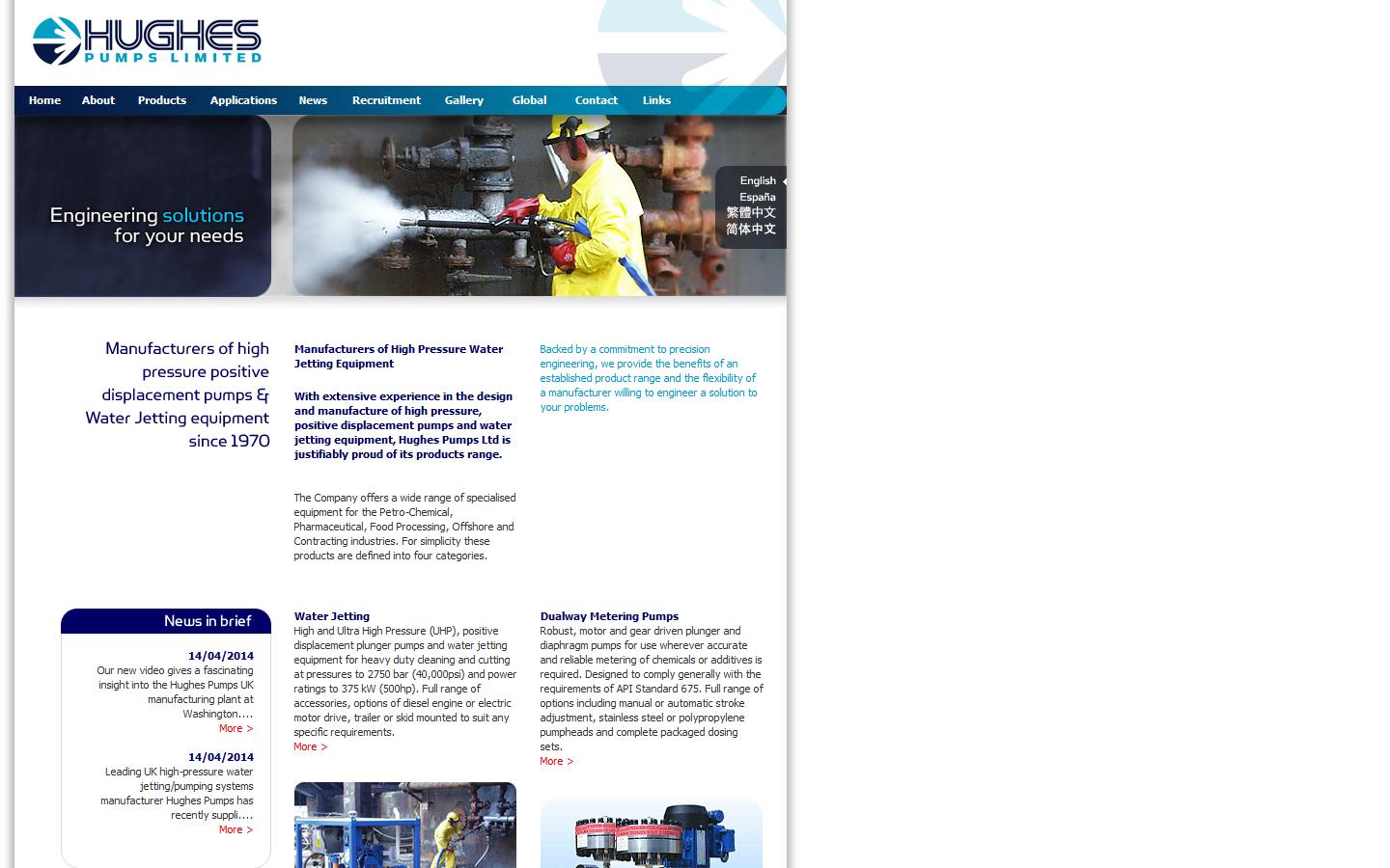 Hughes Pumps Ltd Website