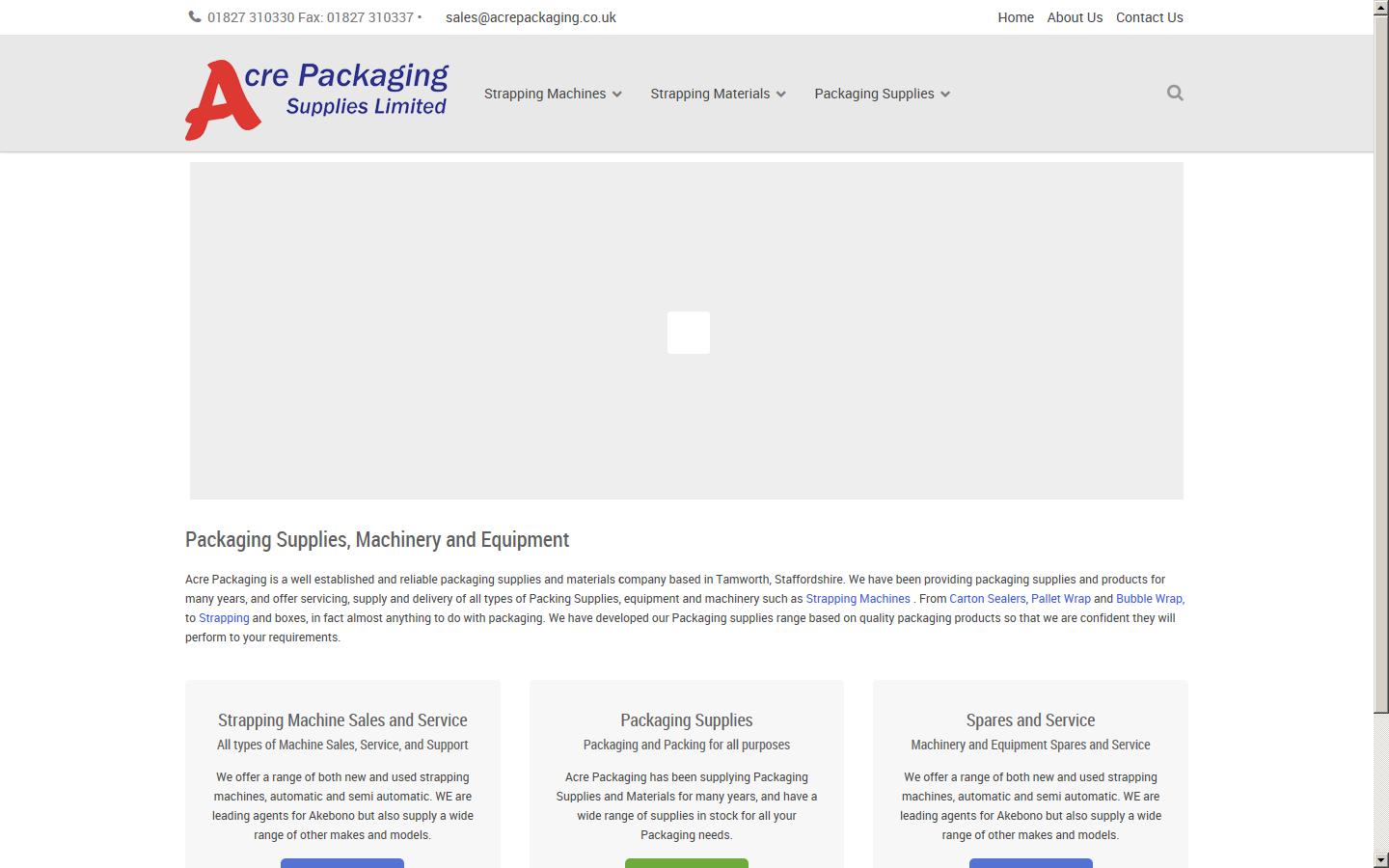 Acre Packaging Supplies Ltd Website