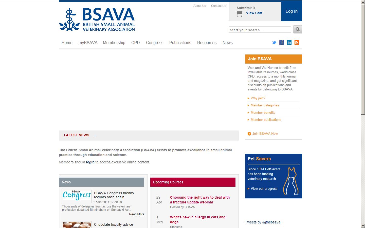 British Small Animal Veterinary Association Website