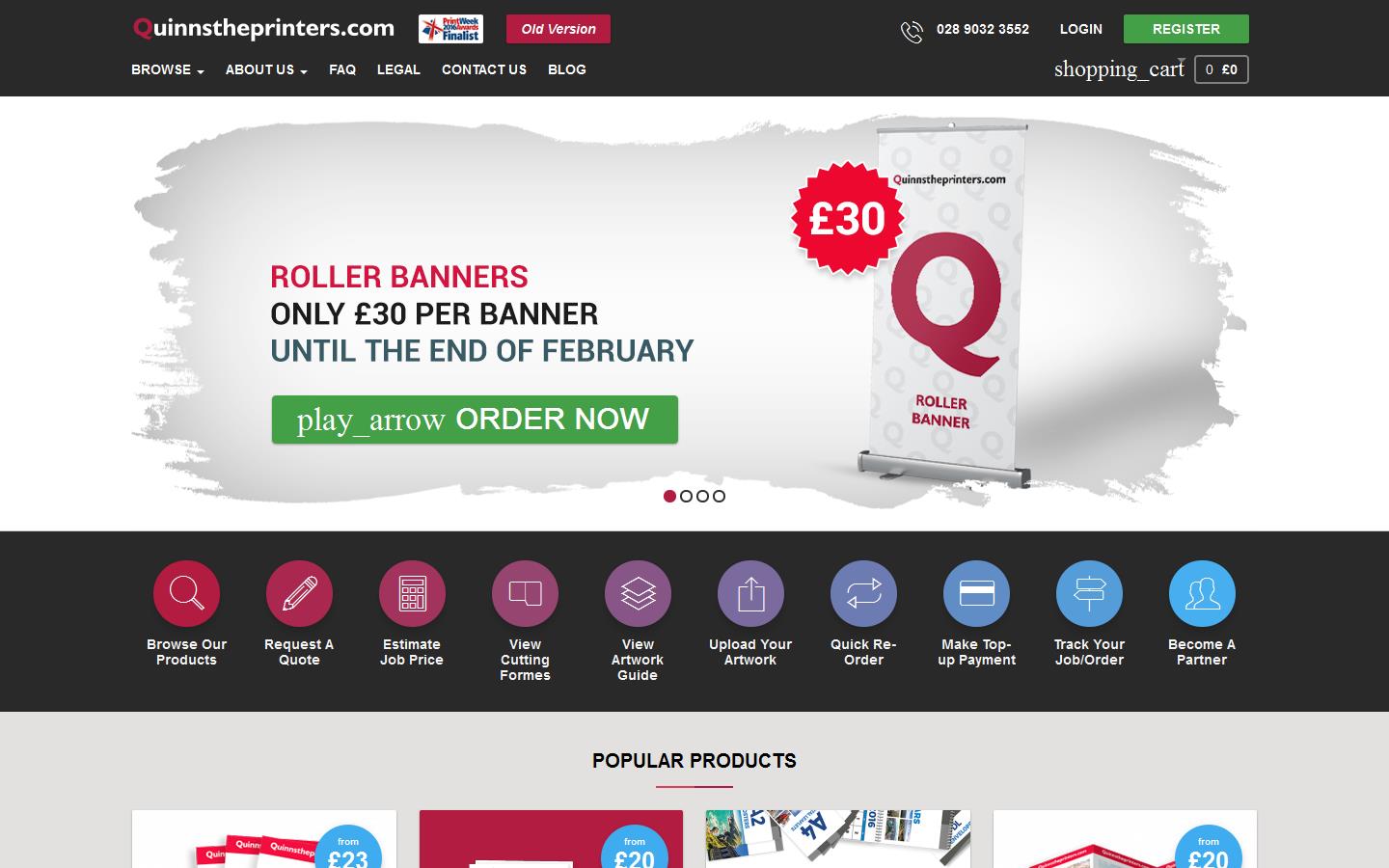 Quinnstheprinters Website