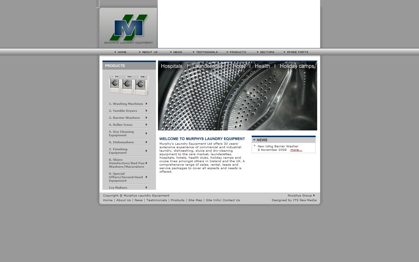 Murphys Laundry Equipment Website