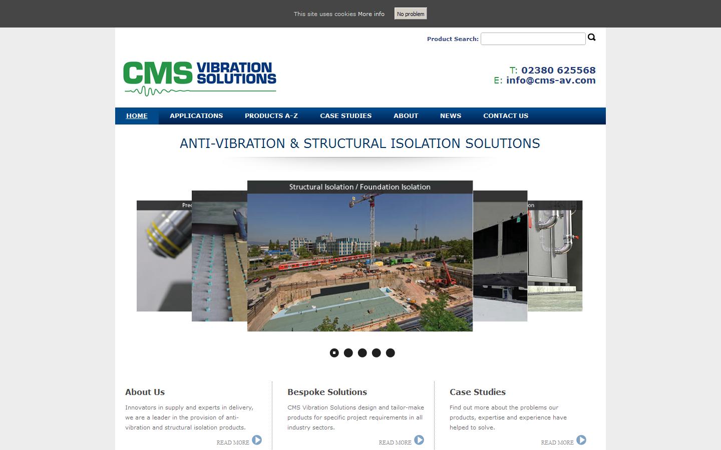 CMS Vibration Solutions Ltd Website
