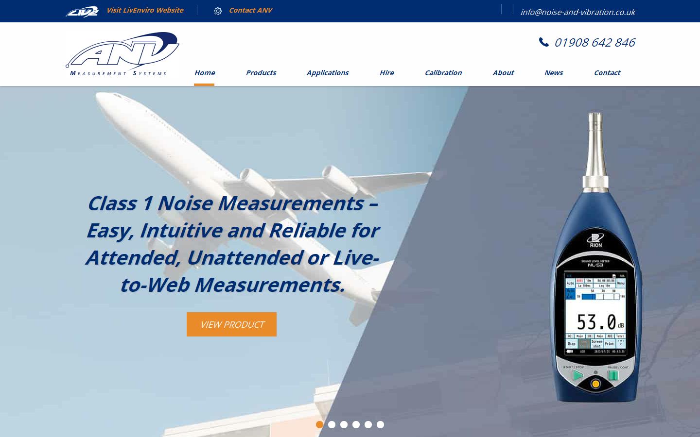 ANV Calibration Ltd Website