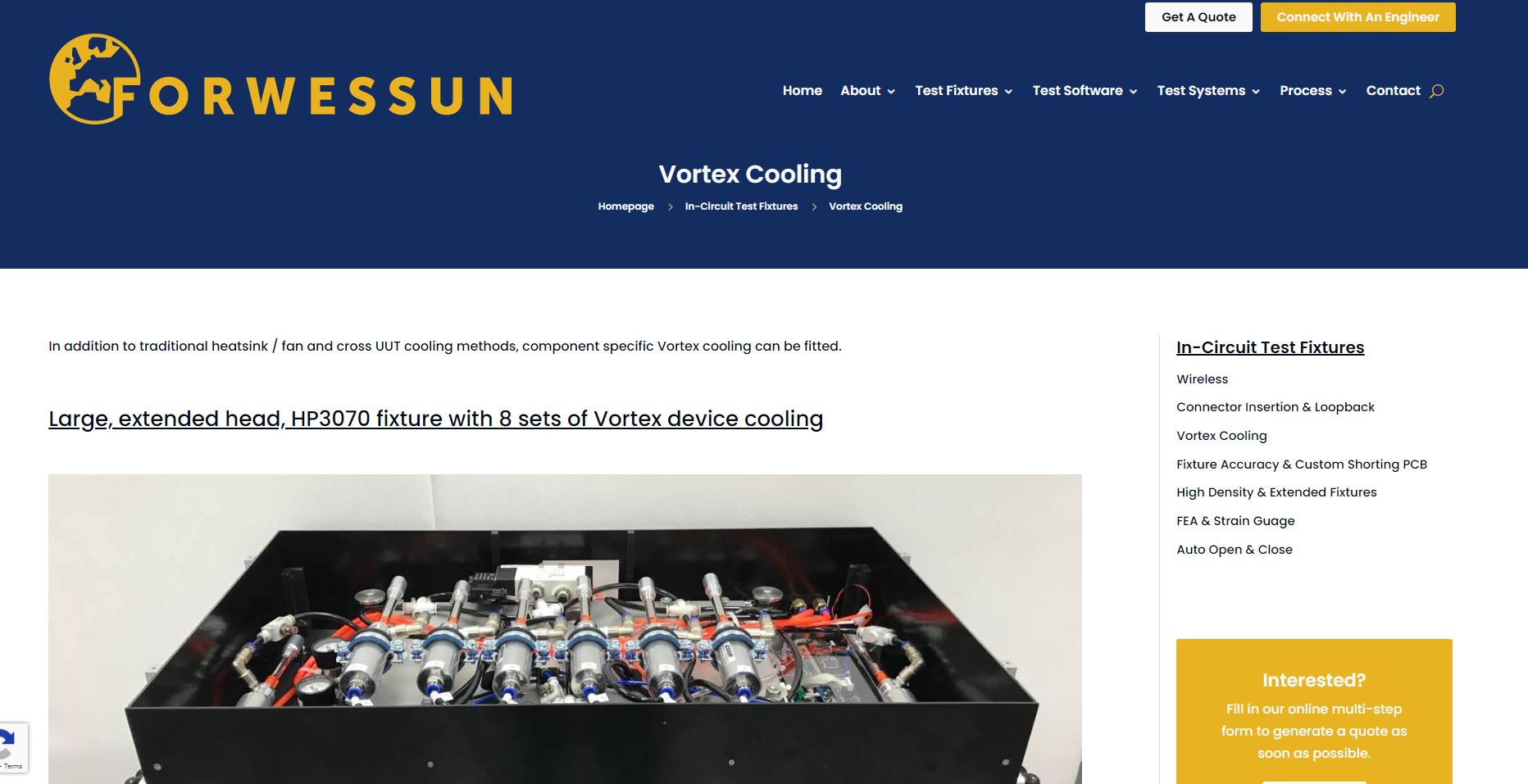 Forwessun Test Systems  Ltd Website