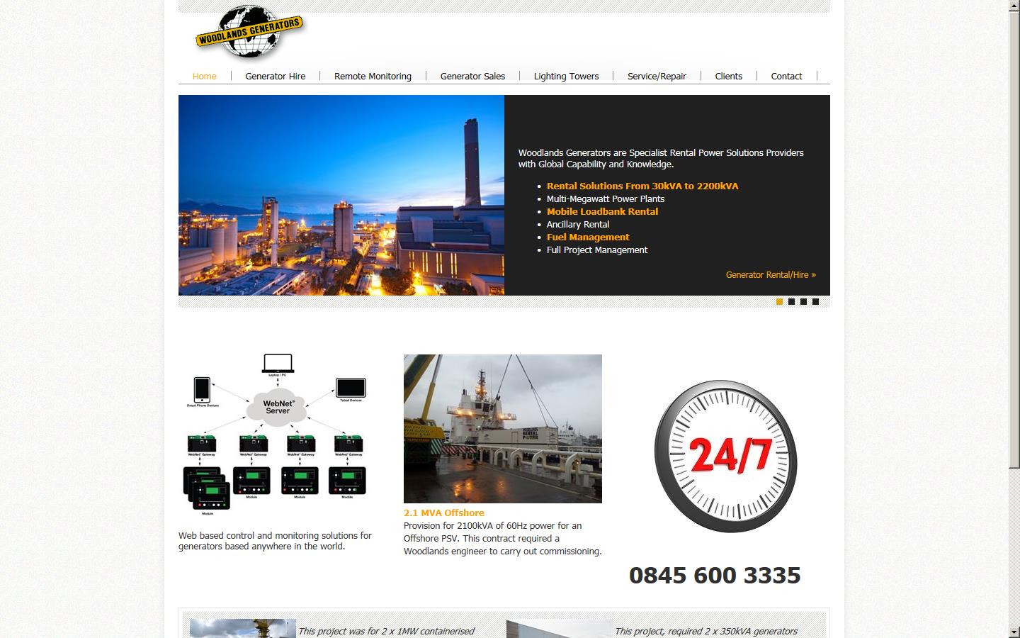 Woodlands Generators Website