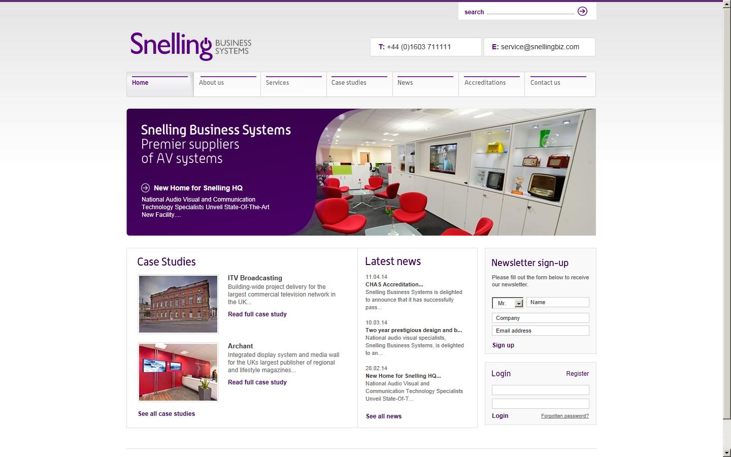 Snelling Business Systems Website