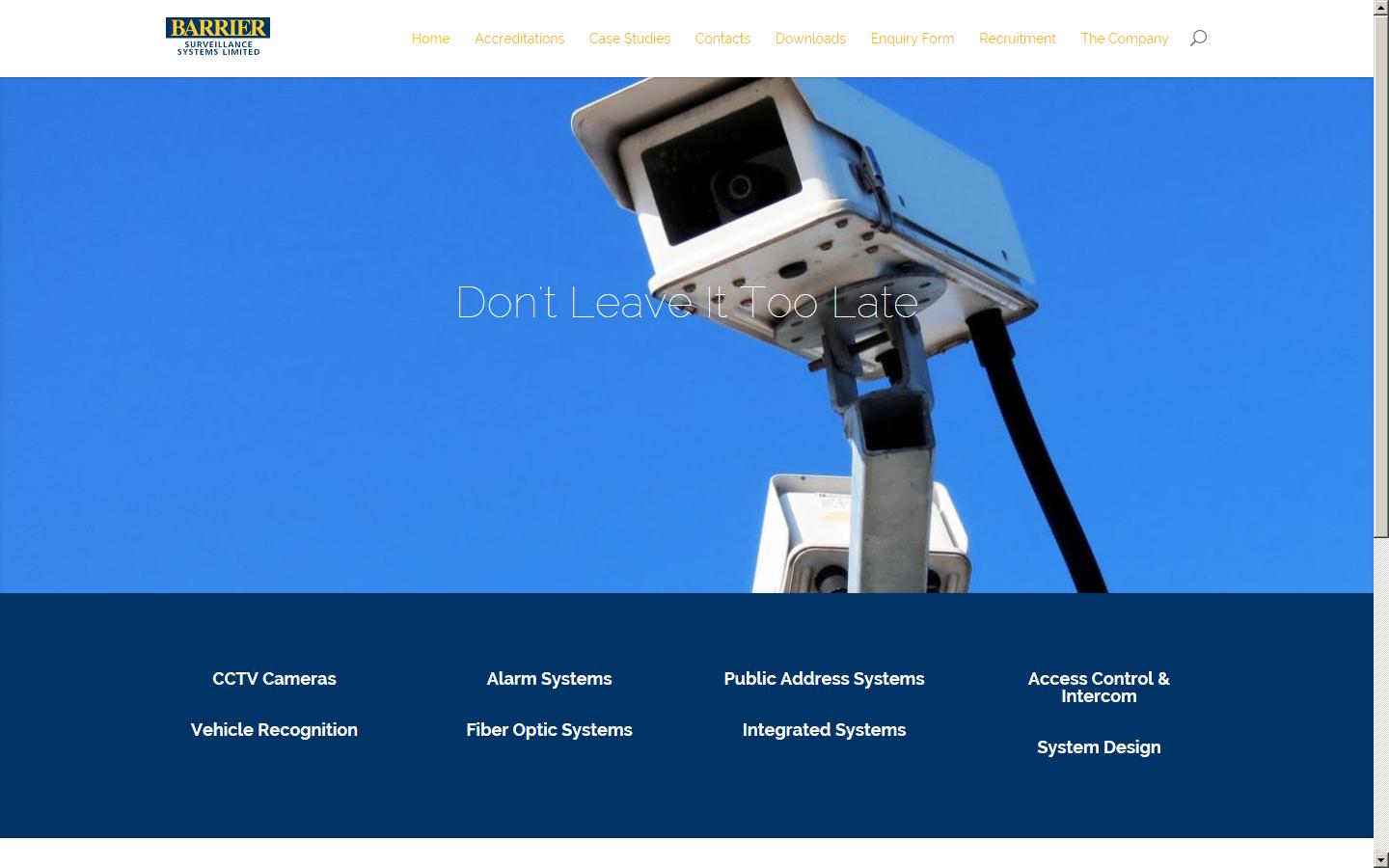 Barrier Surveilance Systems Ltd Website
