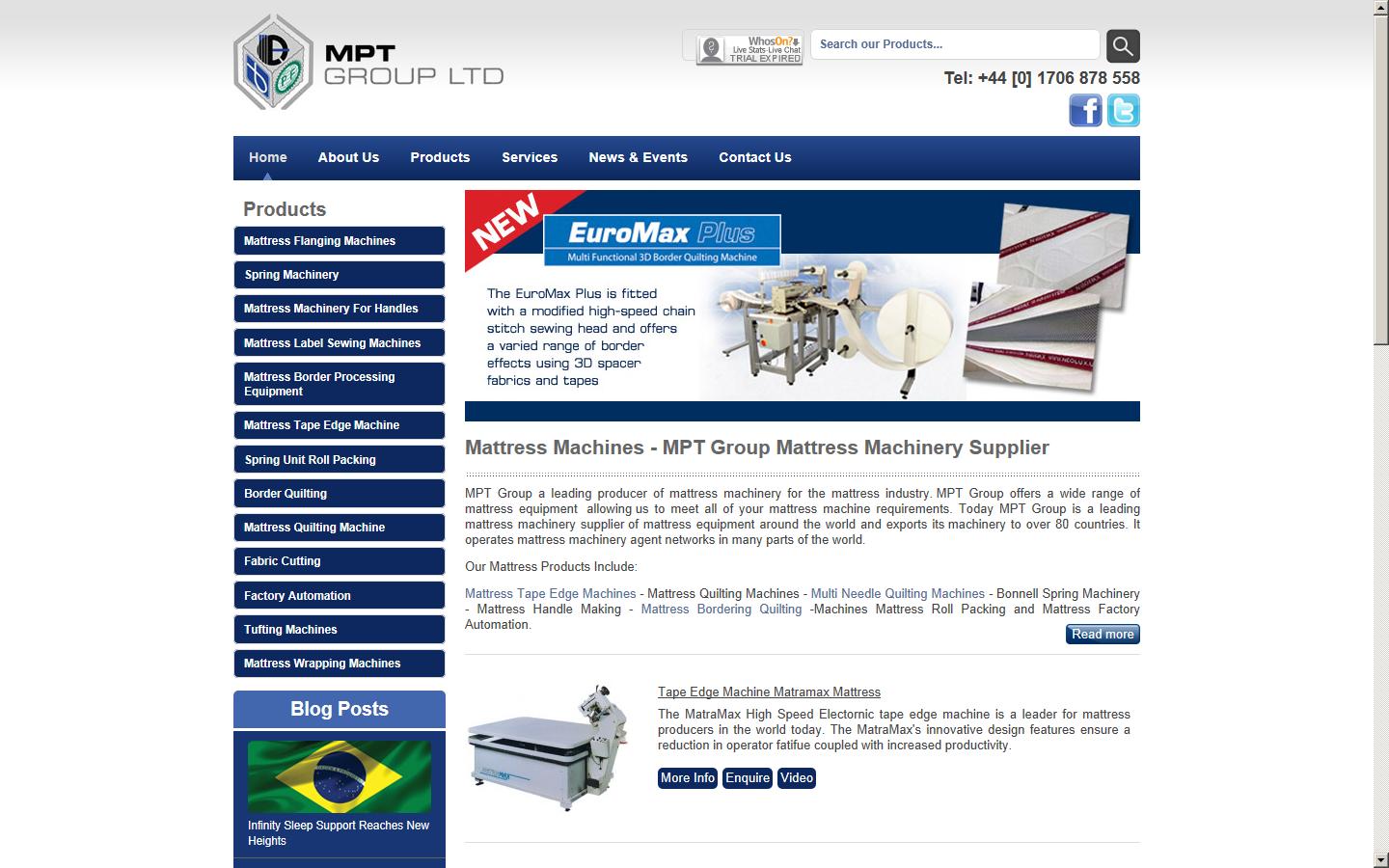 MPT Group Ltd Website
