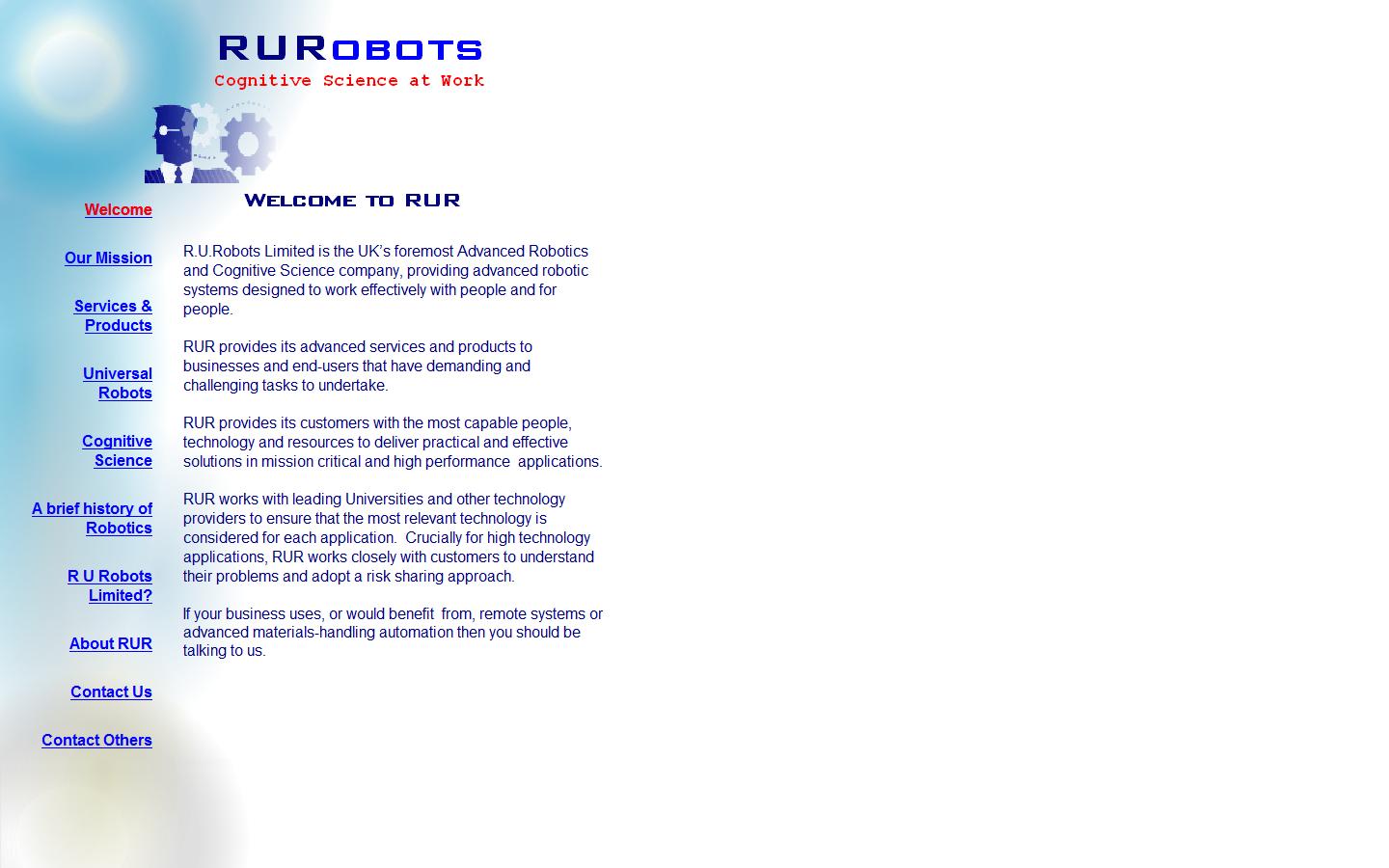 RU ROBOTS Website