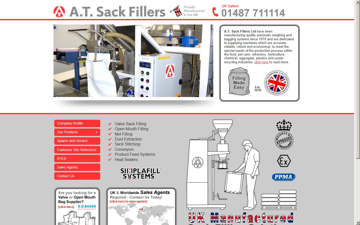 AT Sack-Fillers Ltd Website
