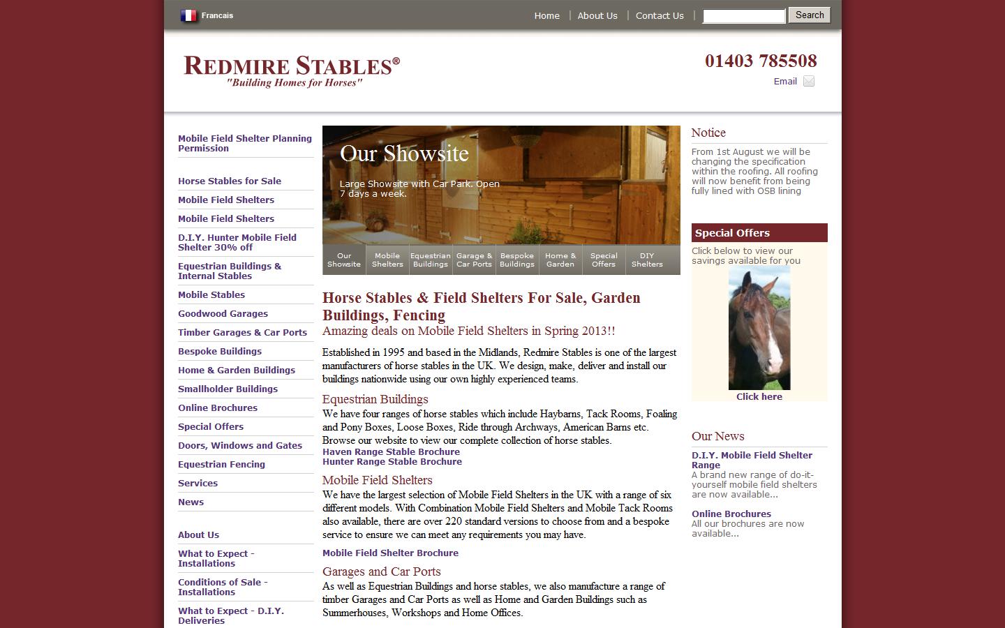 Redmire Equestrian Website