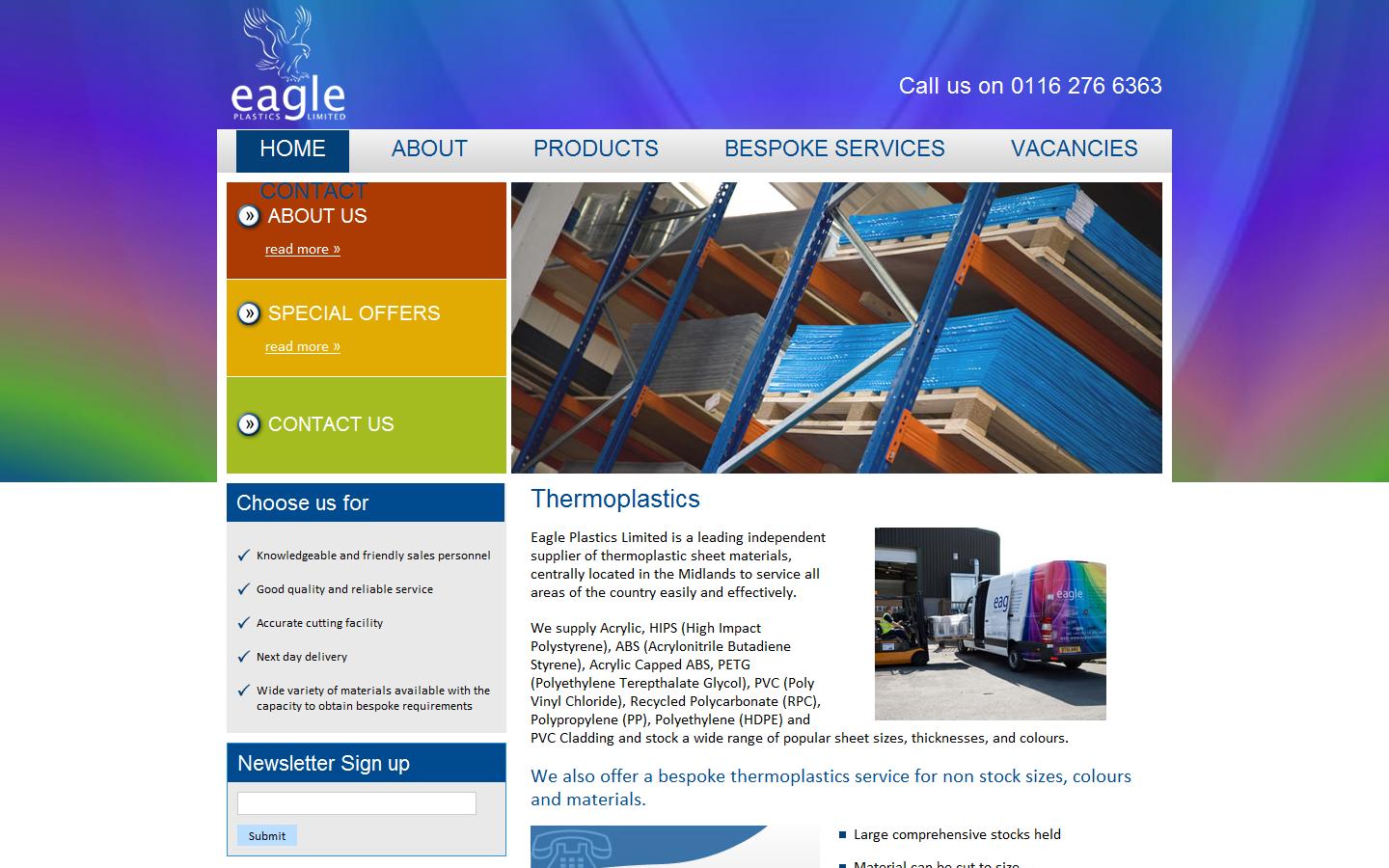 Eagle Plastics Ltd Website