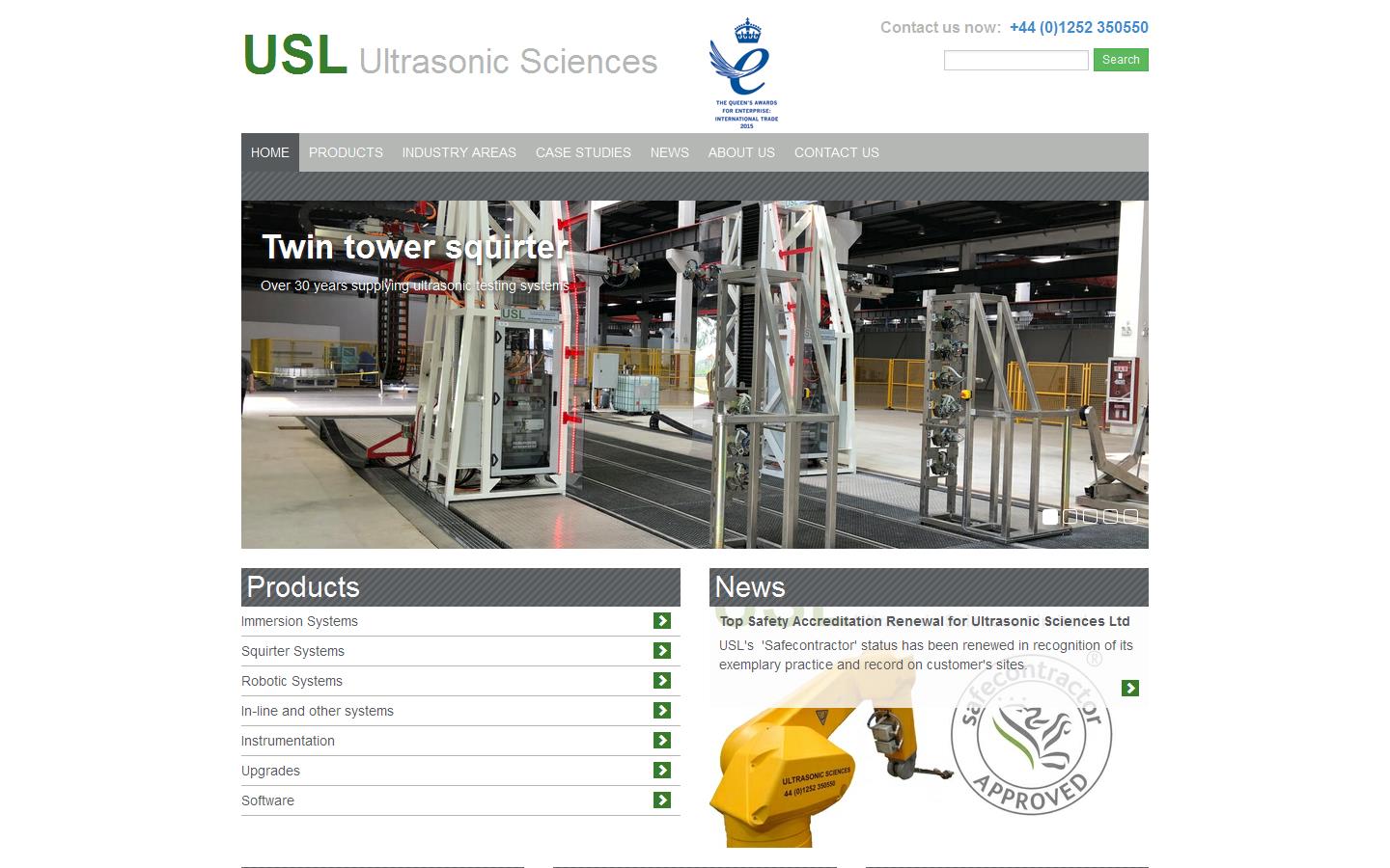 Ultrasonic Sciences Ltd Website