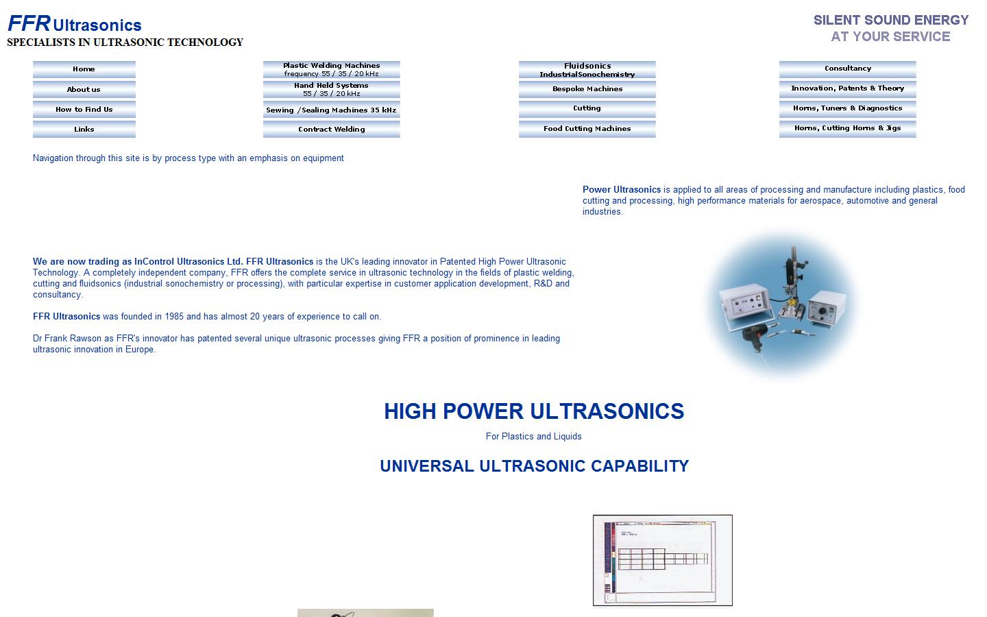 F F R Ultrasonics Ltd Website