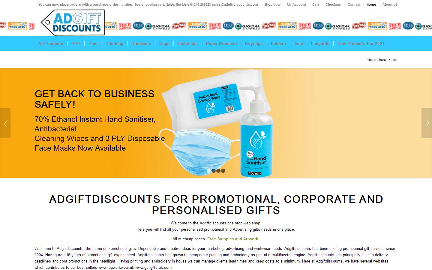 Adgiftdiscounts Website