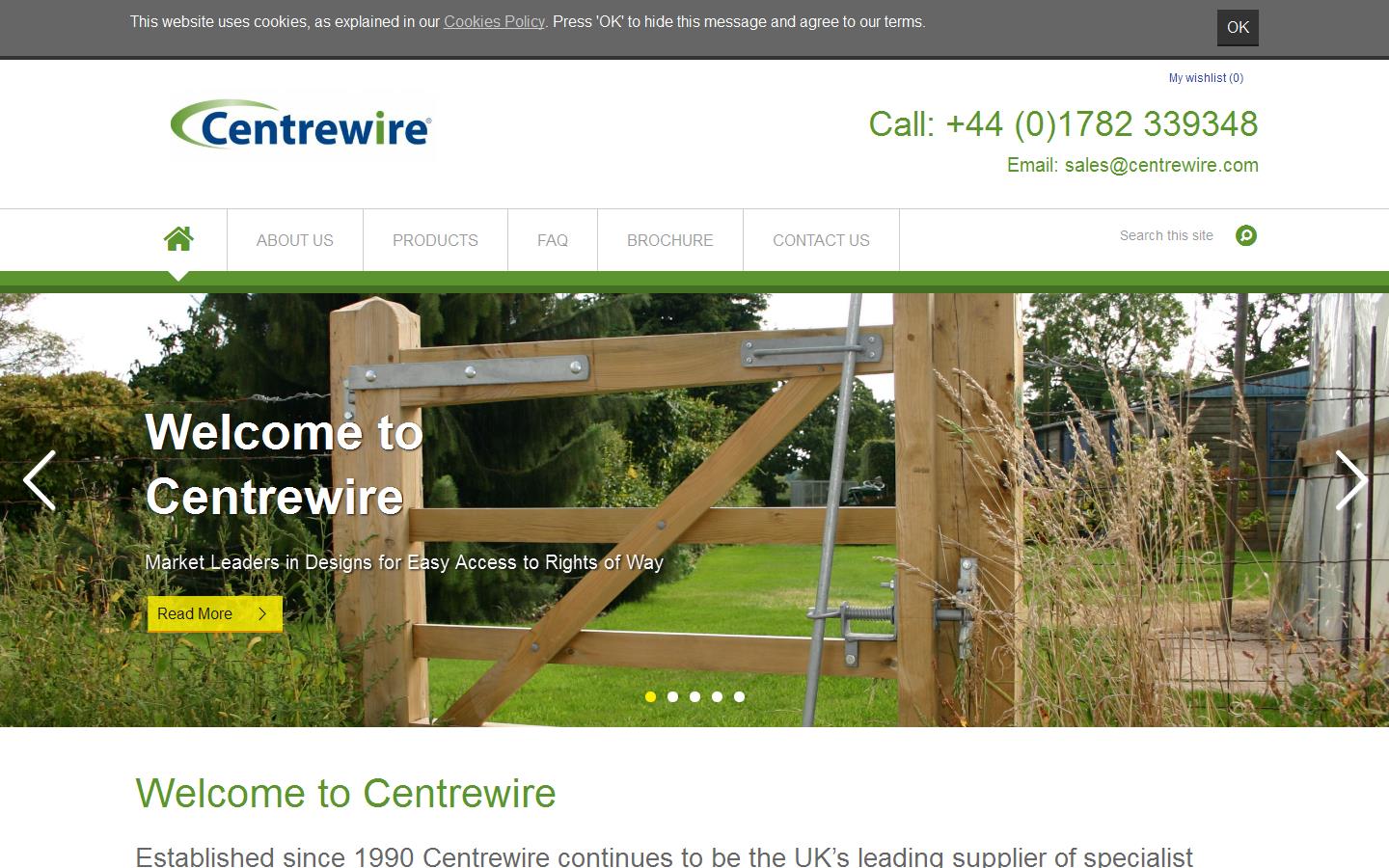 Centrewire Ltd Website