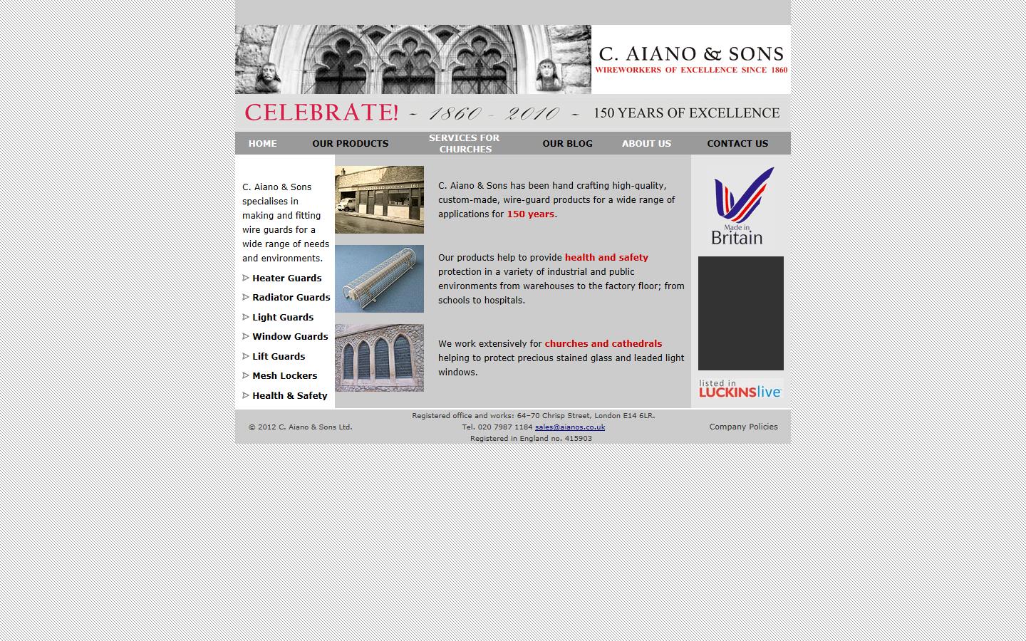 C.Aiano & Sons Website