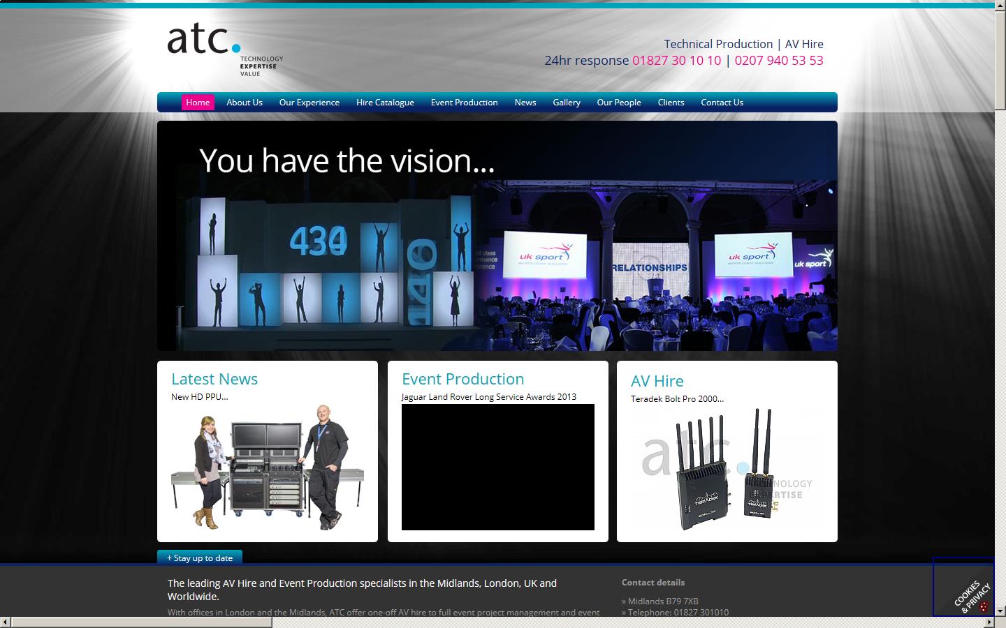 AT Communications Ltd Website