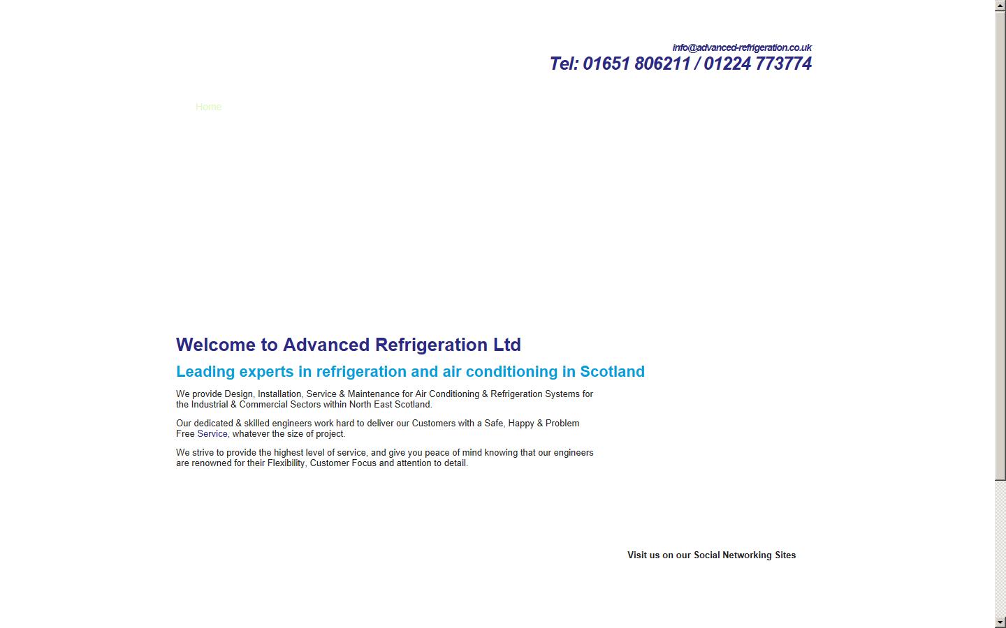 Advanced Refrigeration Website