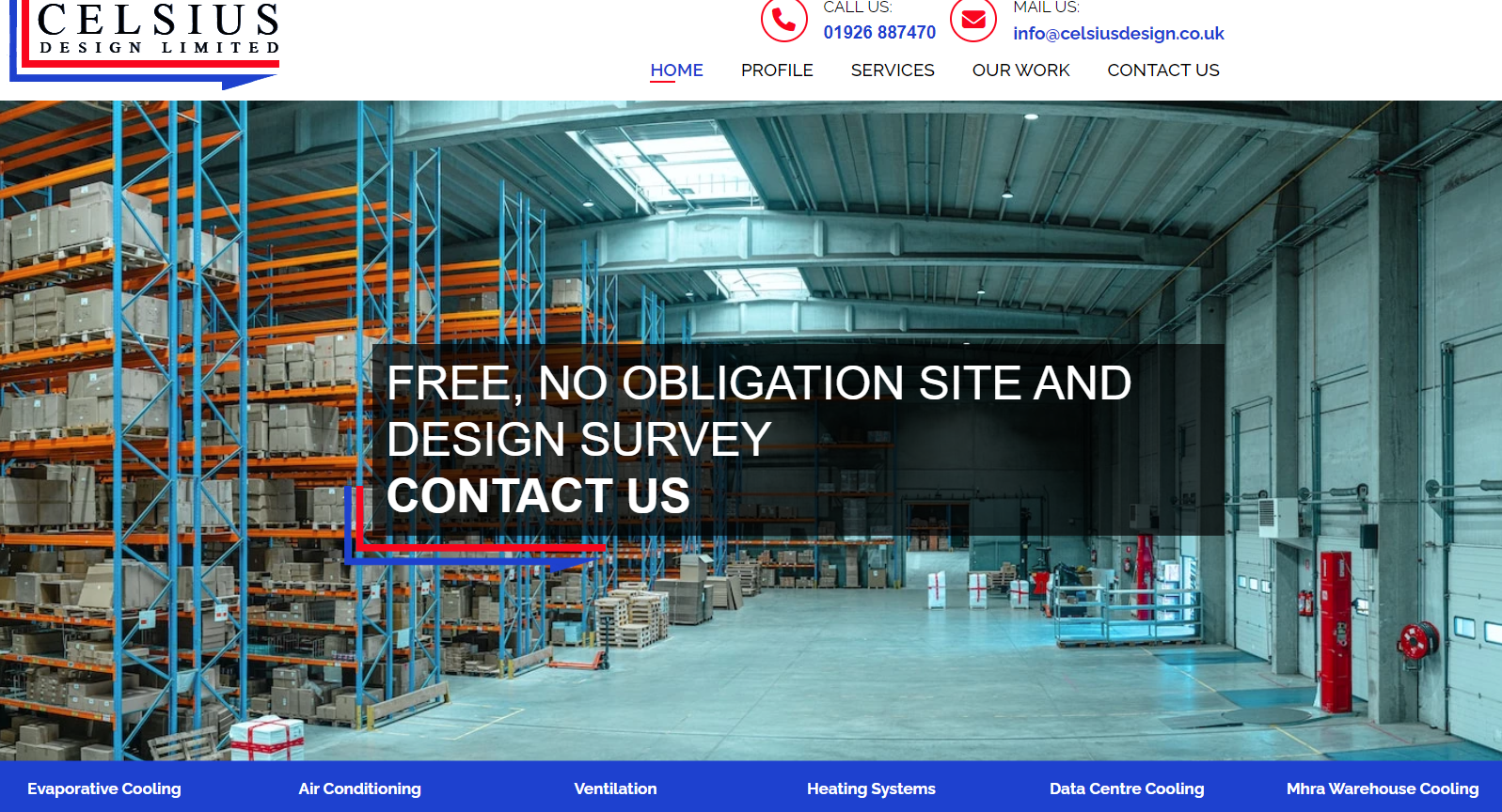 Celsius Design Ltd Website