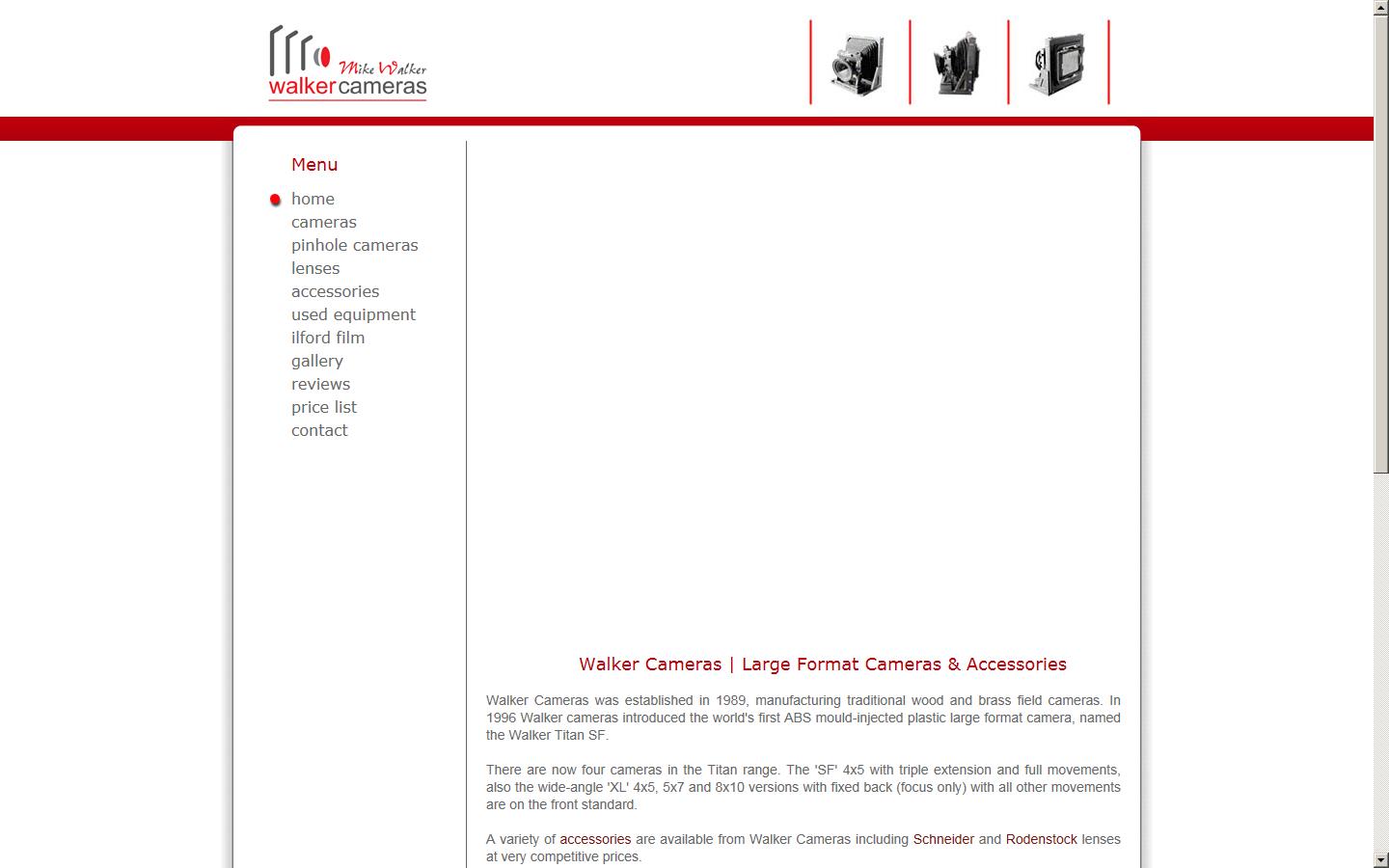 Walker Cameras Website
