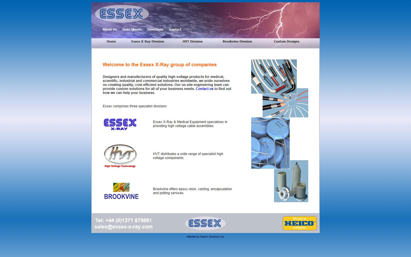 Essex X-Ray & Medical Equipment Ltd Website