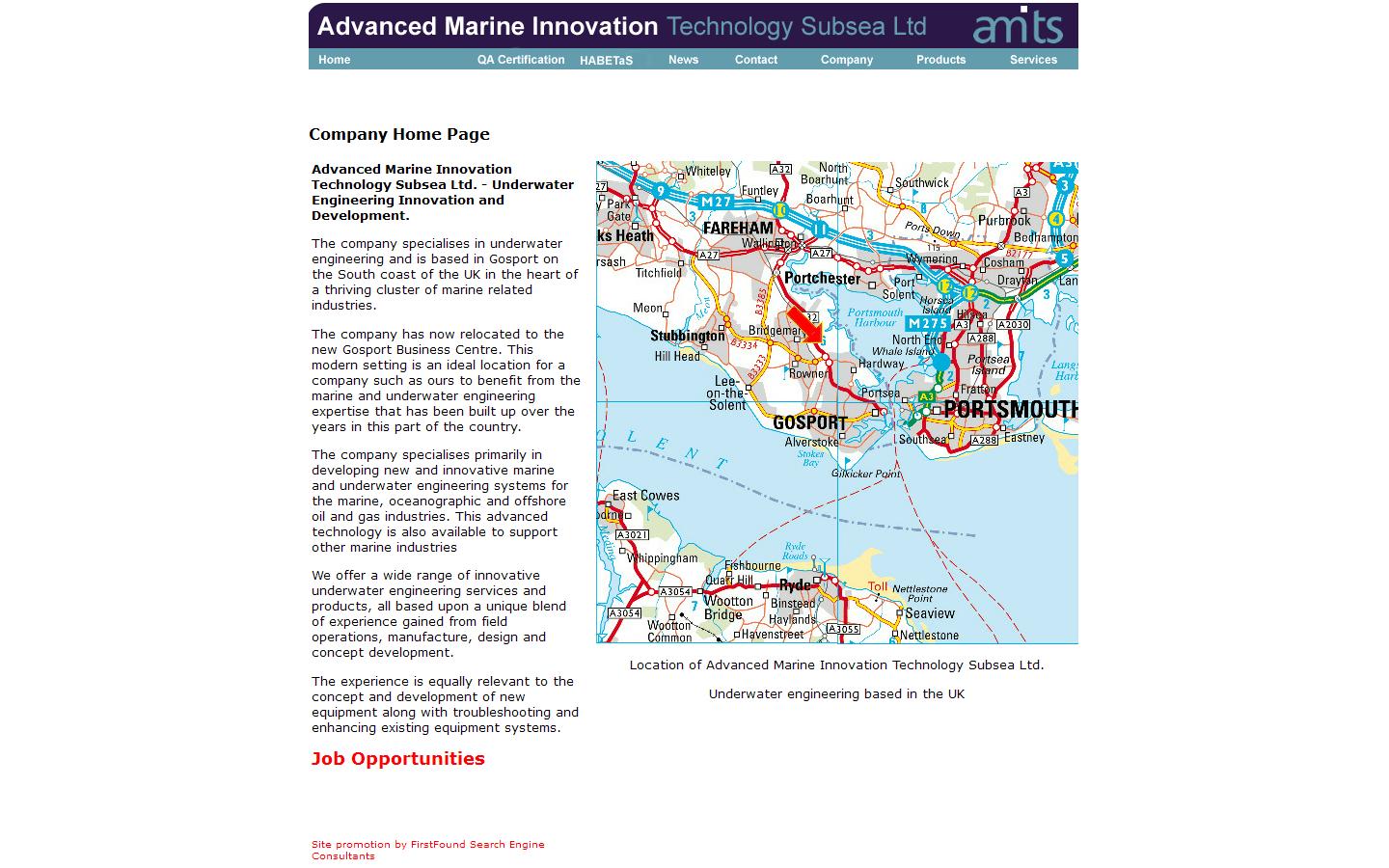 Advanced Marine Innovation Technology Subsea Ltd Website