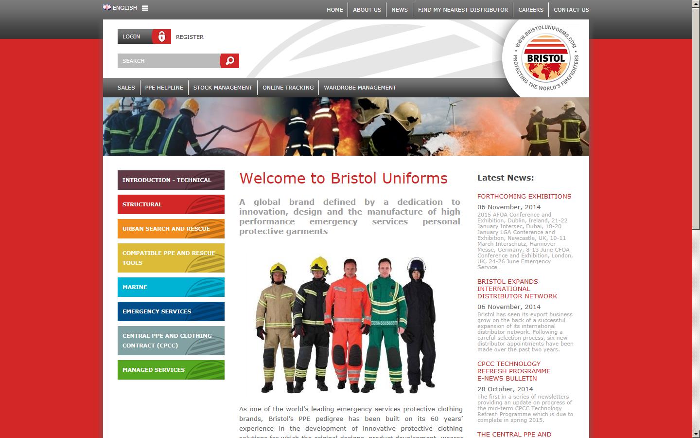 Bristol Uniforms Ltd Website