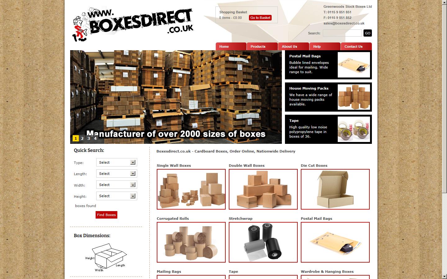 Greenwoods Stock Boxes Ltd Website