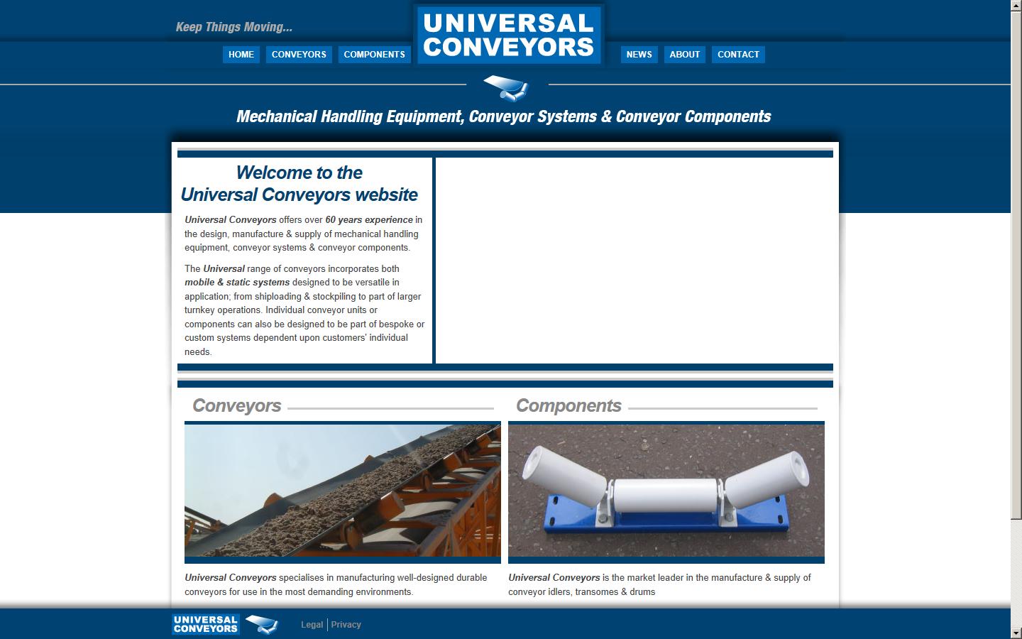 Universal Conveyor Co. Ltd Website