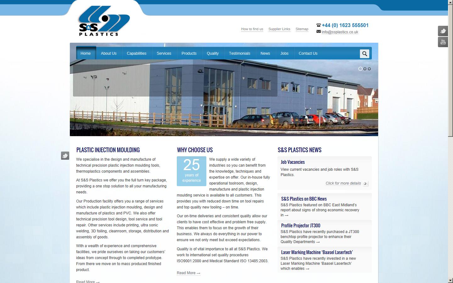 S&S Plastics Ltd Website