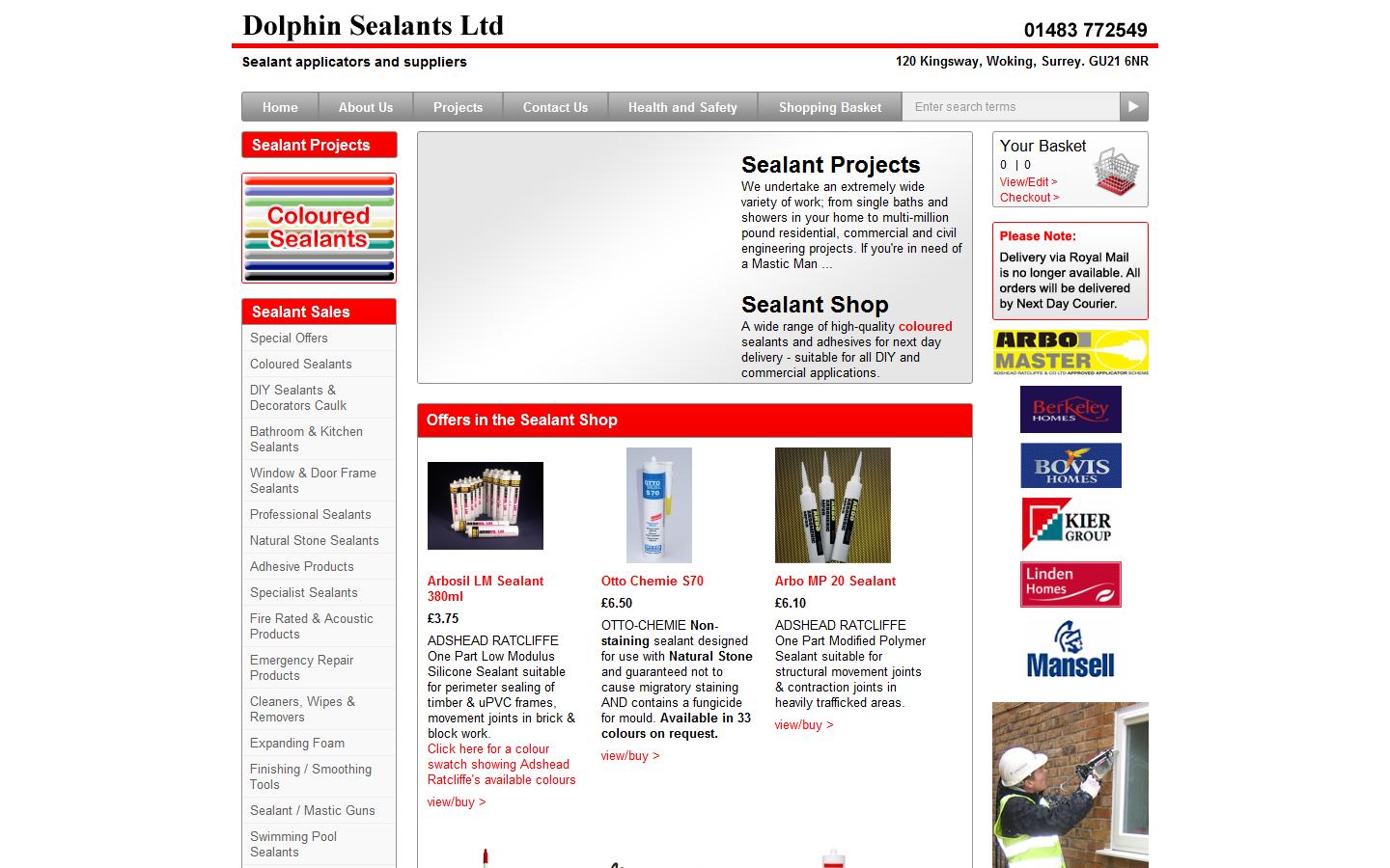 Dolphin Sealants Ltd Website