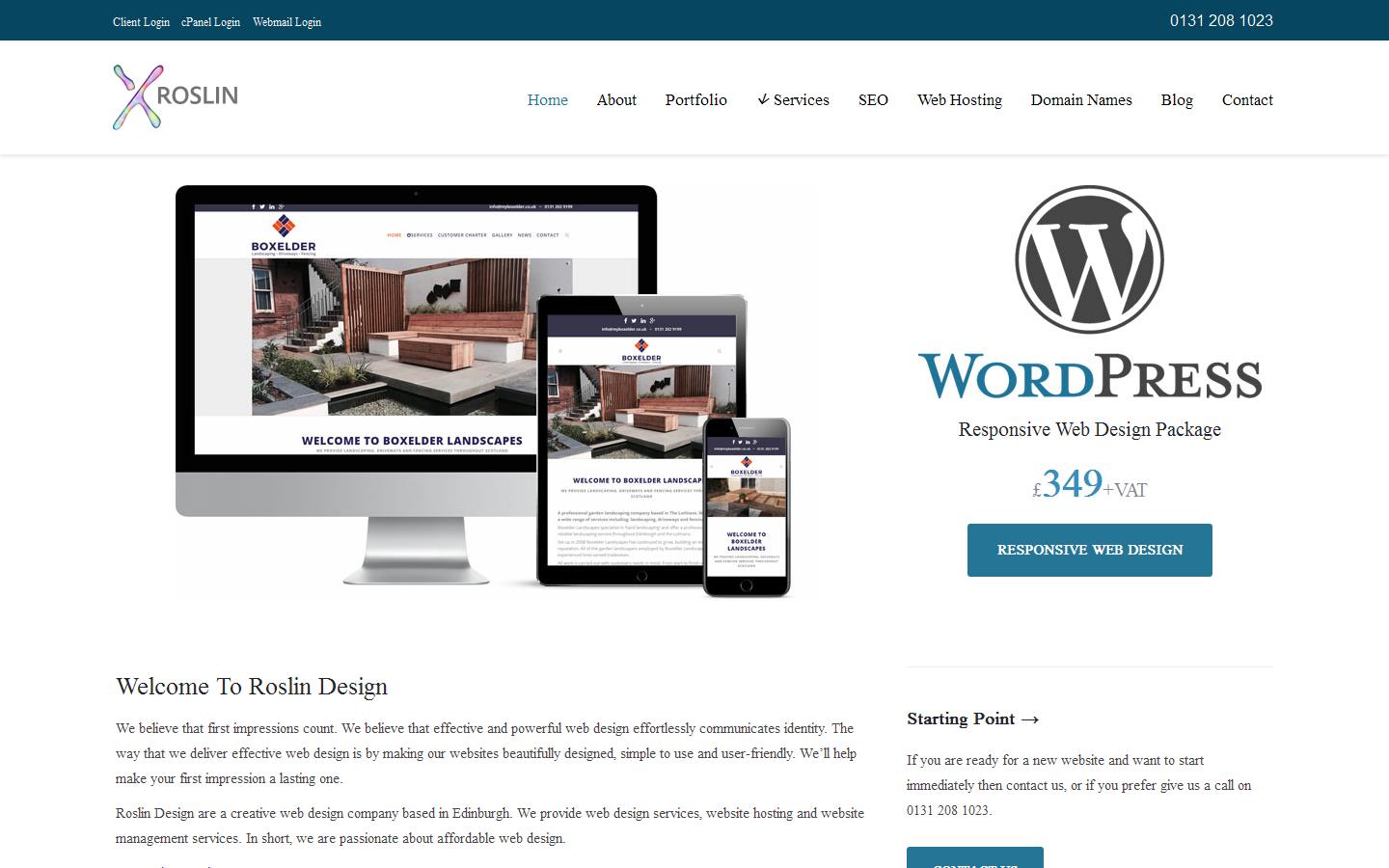 Roslin Design Website