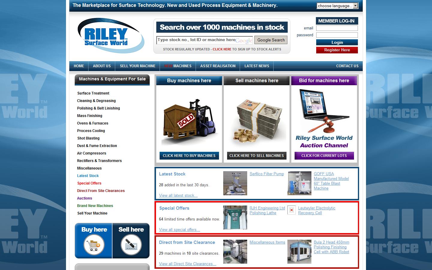 Riley Industries Ltd Website