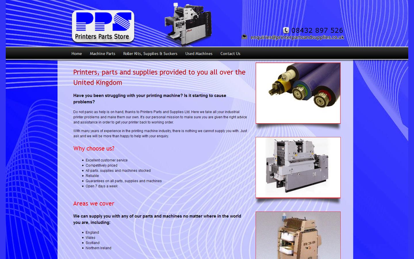Printers Partners Supplies Ltd Website