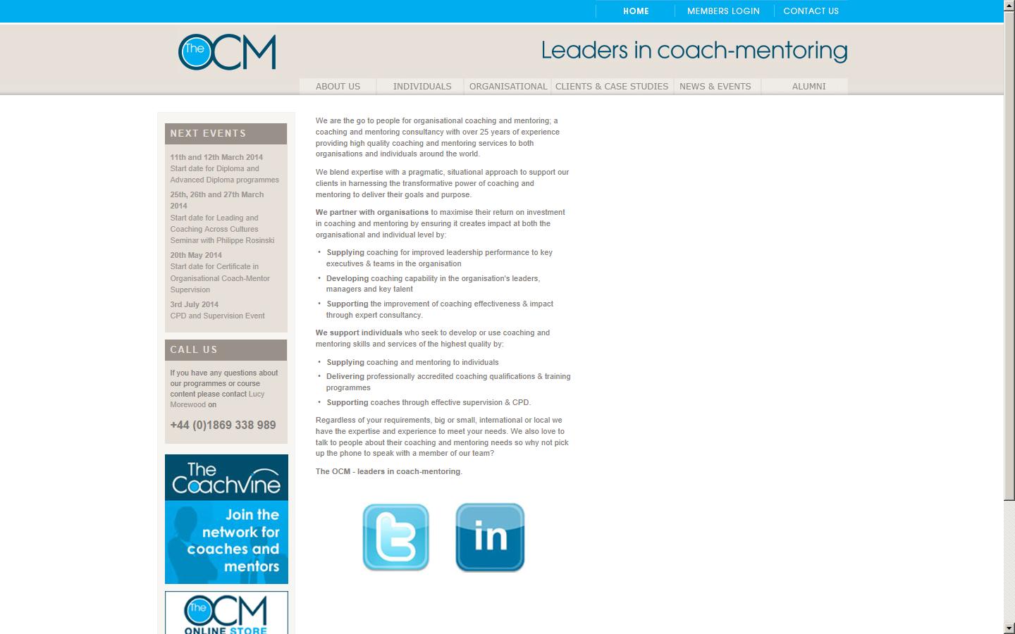 The OCM Website