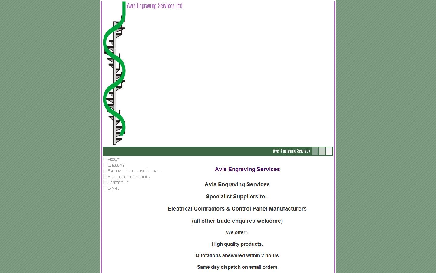 Avis Engraving Services Website