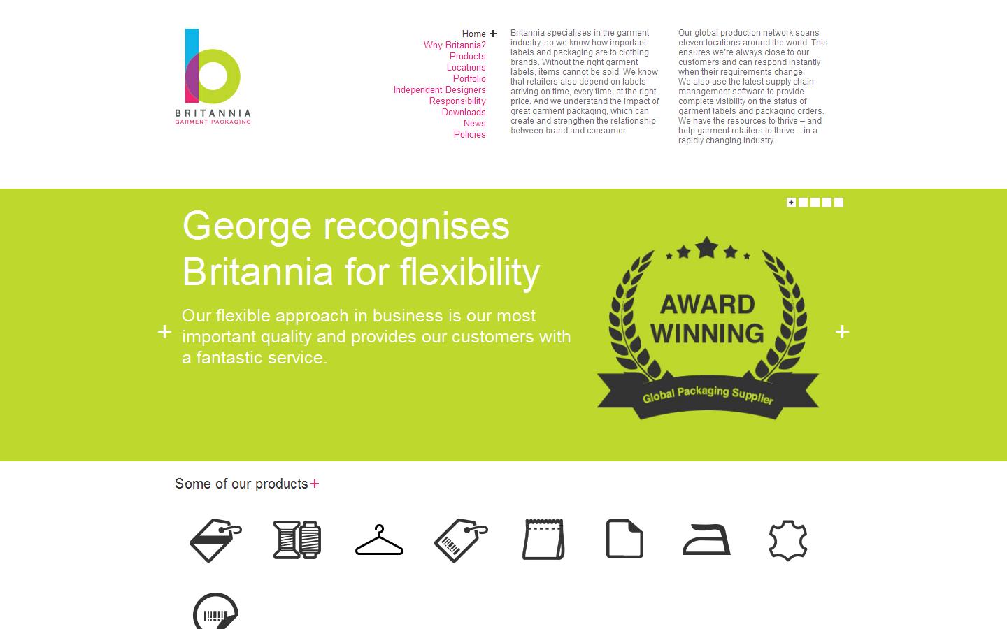 Britannia Labels Ltd Website