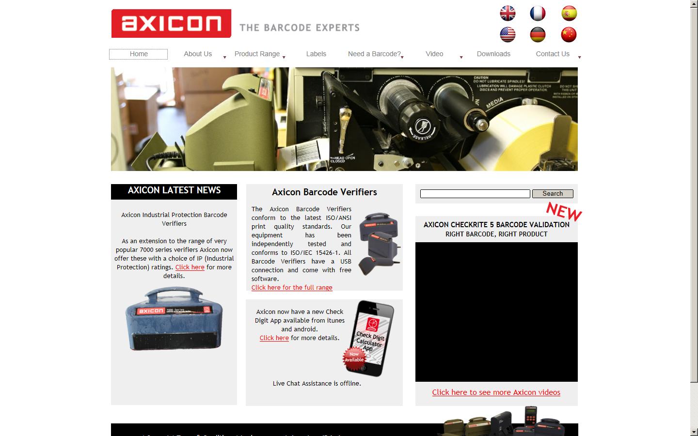 Axicon Labels Website