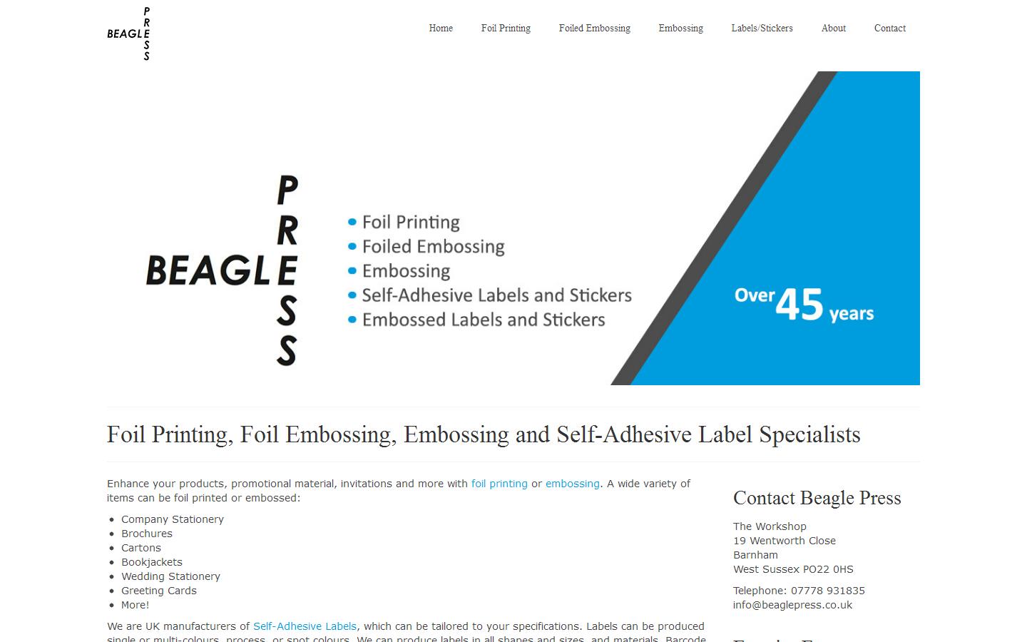 Beagle Press Website