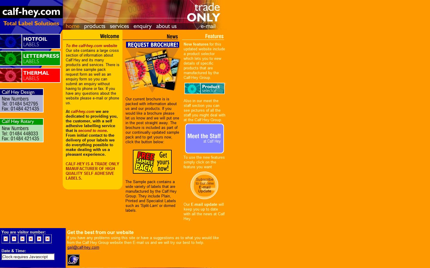 Calf Hey Design Ltd Website