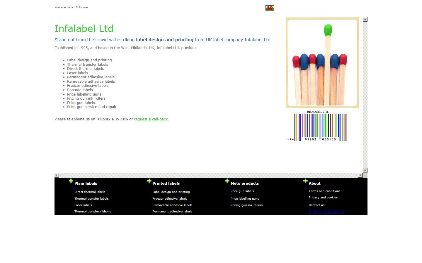 Infalabel (UK) Ltd Website