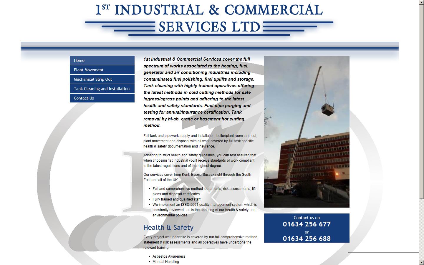 1st Industrial & Commercial Services Website