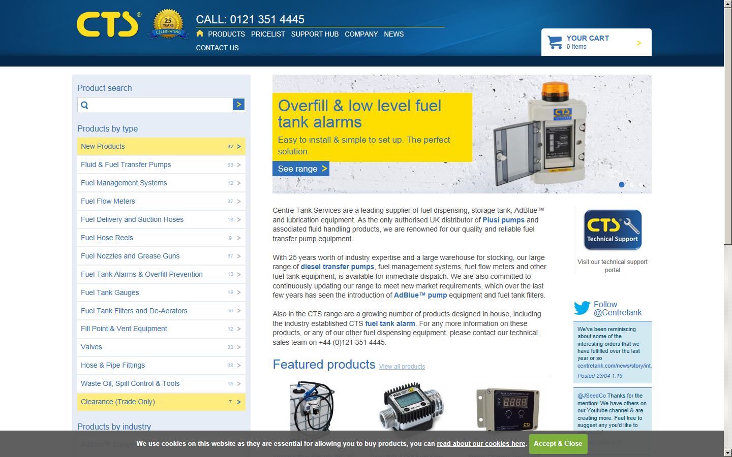 Centre Tank Services Website