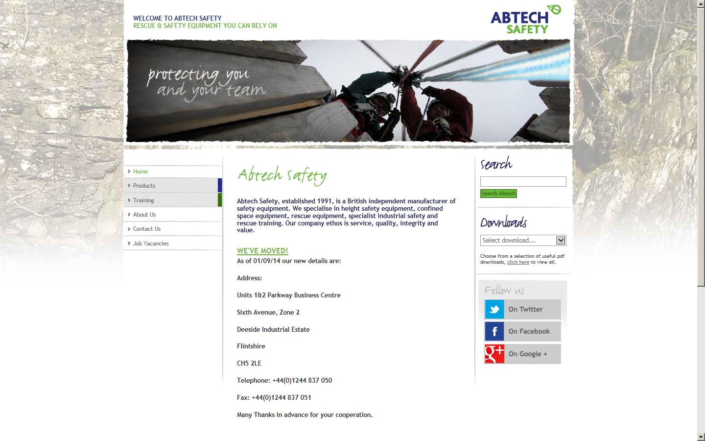 Abtech Safety Ltd Website