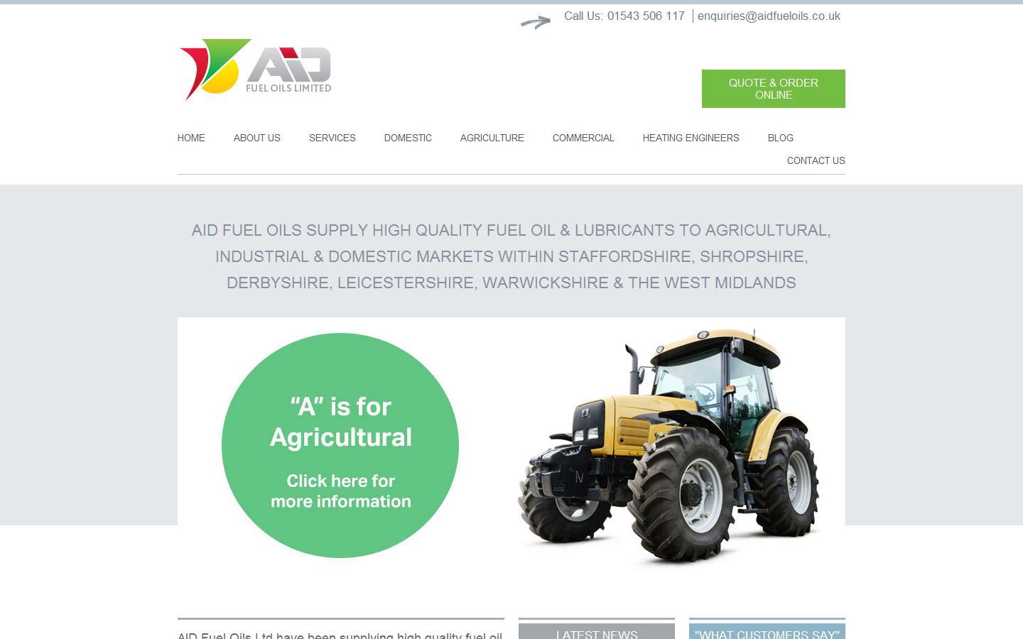 AID Fuel Oils Ltd Website